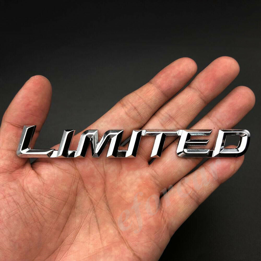 Chrome Metal Limited Edition Luxury Sport Car Emblem Badge Trunk Decal Sticker