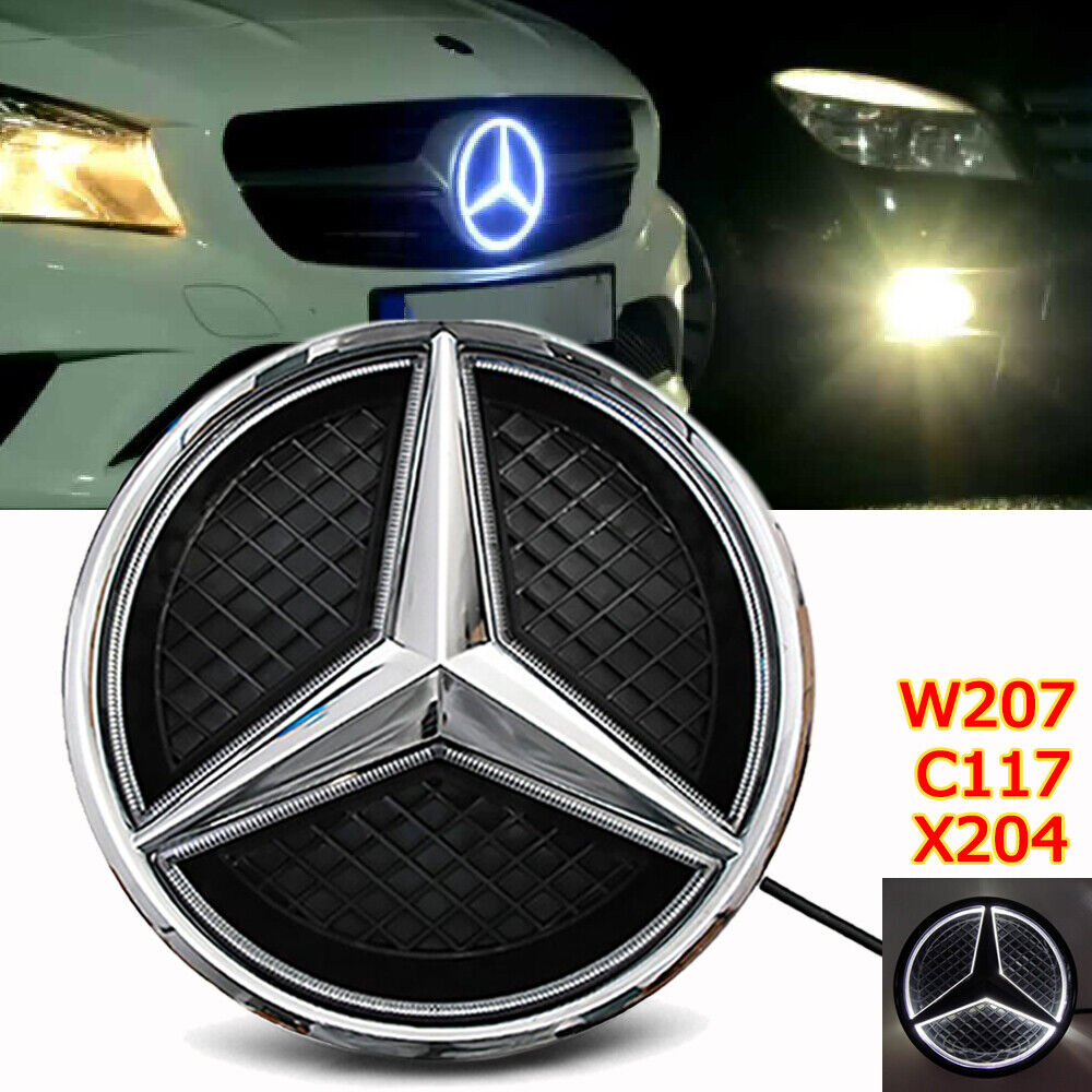 For 2013 2014 2015 Mercedes-Benz CLA250 E350 GLK350 LED Emblem Grille Star Badge