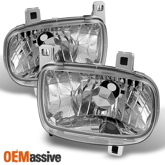 Fits 93-97 Mazda Rx-7 R1 R2 Touring Turbo Sport Coupe Chrome Crystal Headlights