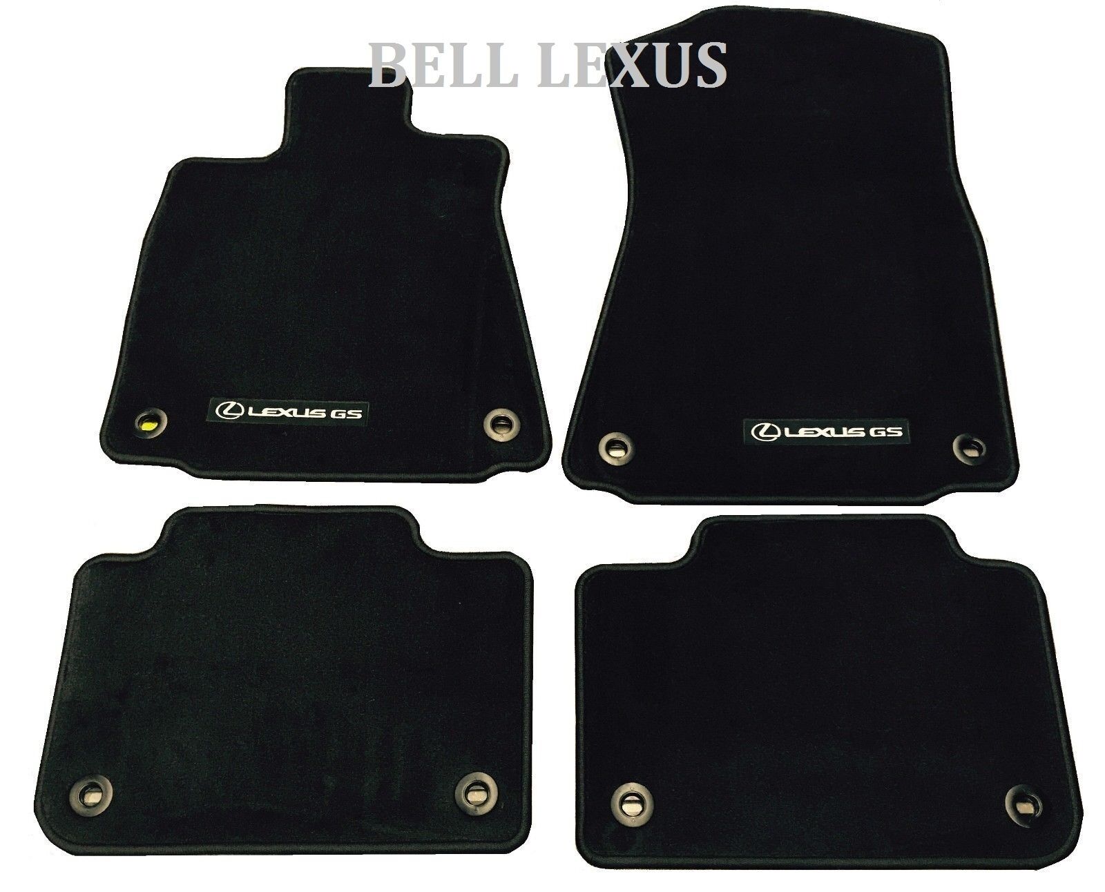 NEW LEXUS OEM FACTORY CARPET FLOOR MAT SET 2013-2018 GS350 GS450H 2WD BLACK