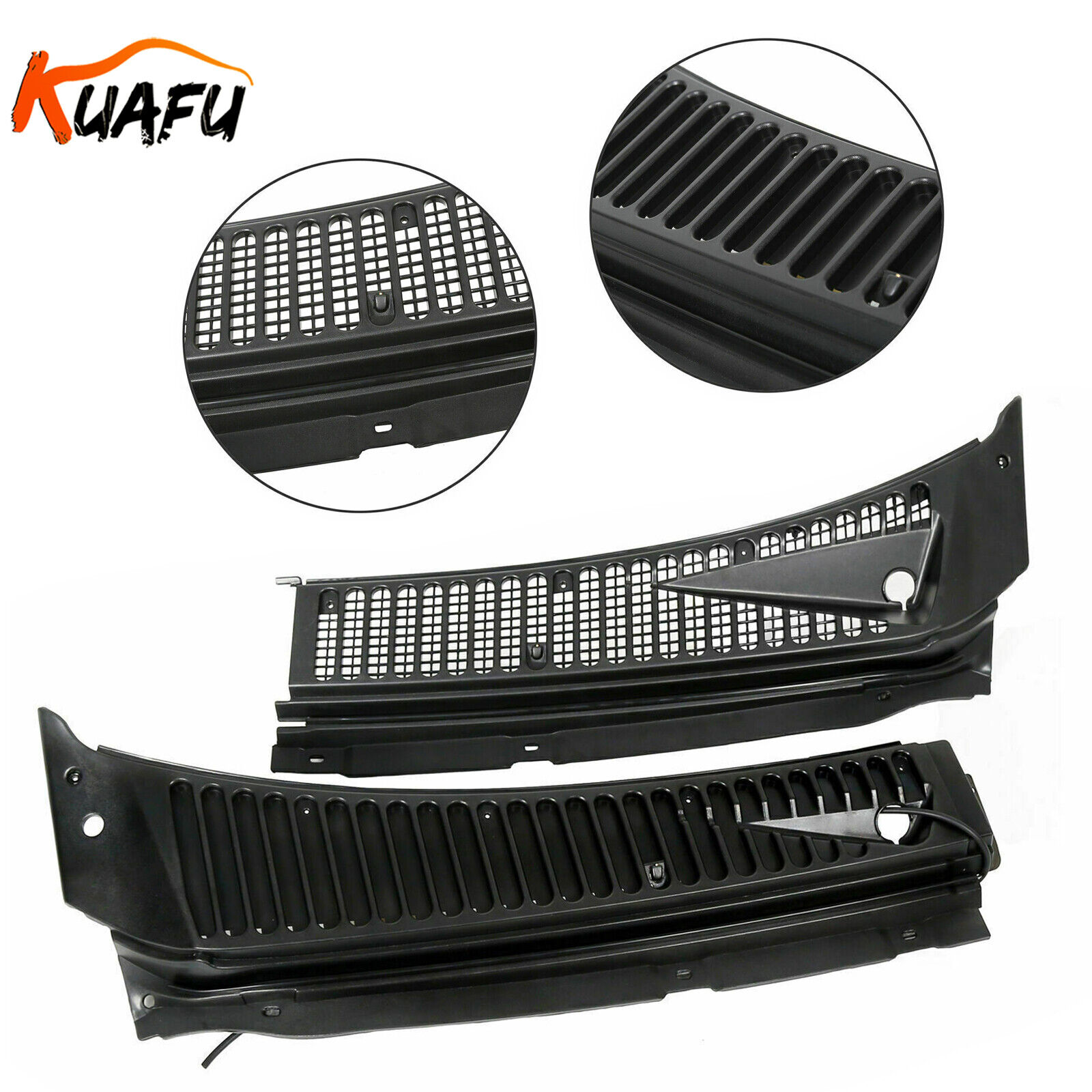 For Ford 99-07 F250 F350 Windshield Wiper Vent Cowl Screen Cover Grille Panel
