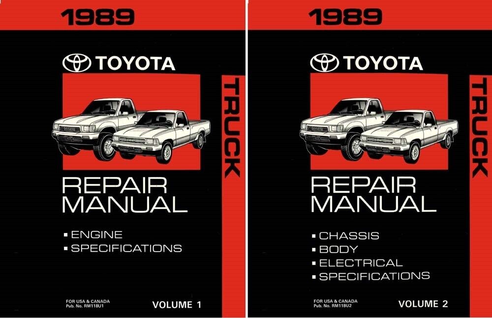 1989 Toyota Truck Shop Service Repair Manual