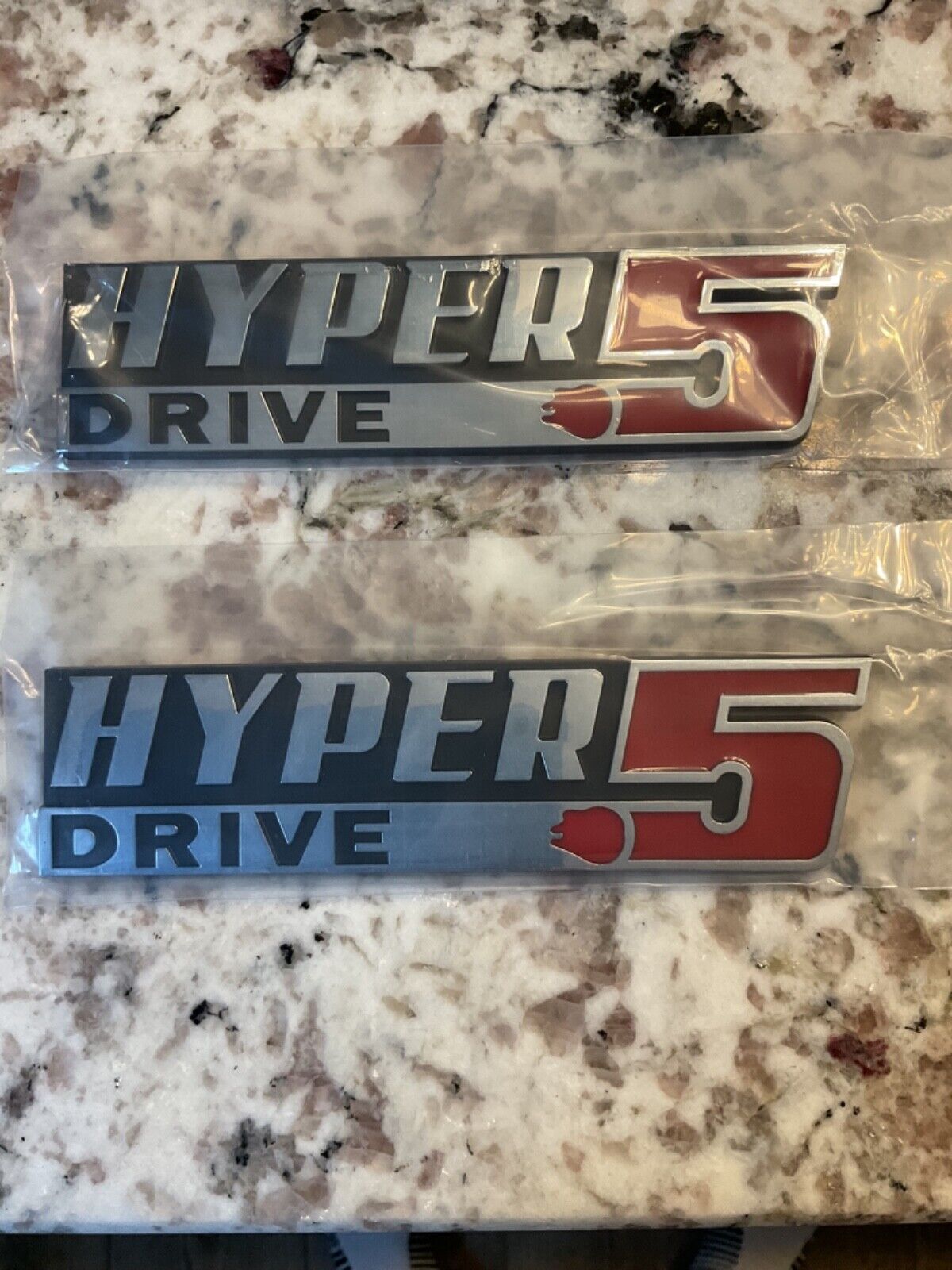 2 piece Hyper Drive star wars car suv emblem