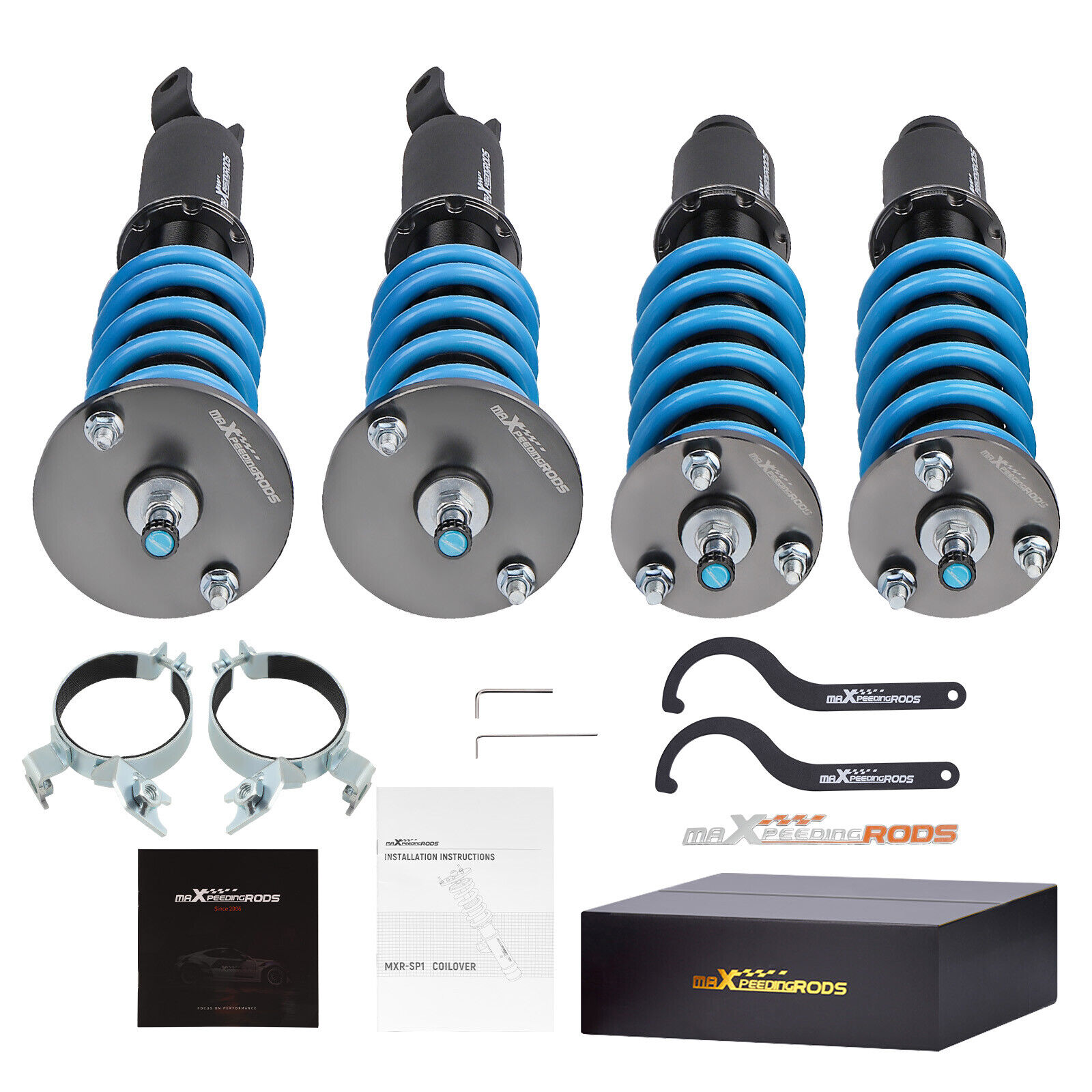 MaXpeedingrods 24-Step Coilovers Lowering Coils for Honda Accord Acura CL 90-99