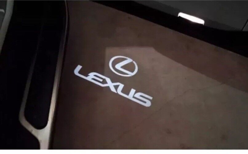 2 x LED Logo Door Courtesy Light Shadow Laser Projector for Lexus ES LS LX RX GX