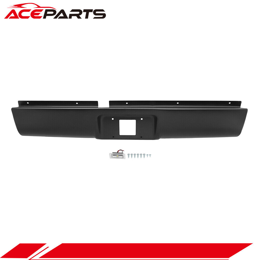 Complete Rear Bumper Roll Pan w/ Light For 1994-2003 Chevy S10 GMC Sonoma Pickup