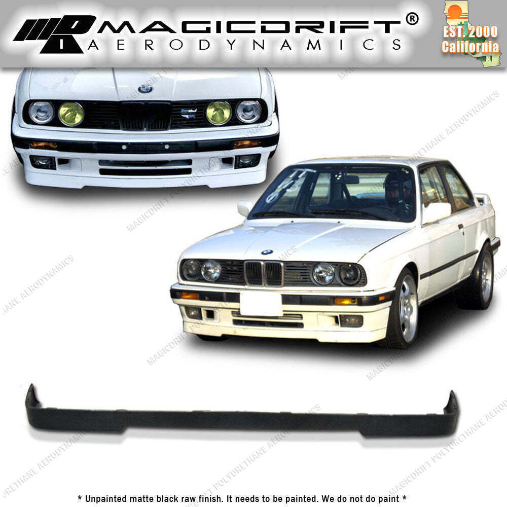 For 84-92 BMW E30 3-SERIES 325i OE IS M-TECH Style Front Bumper Chin Lip Kit