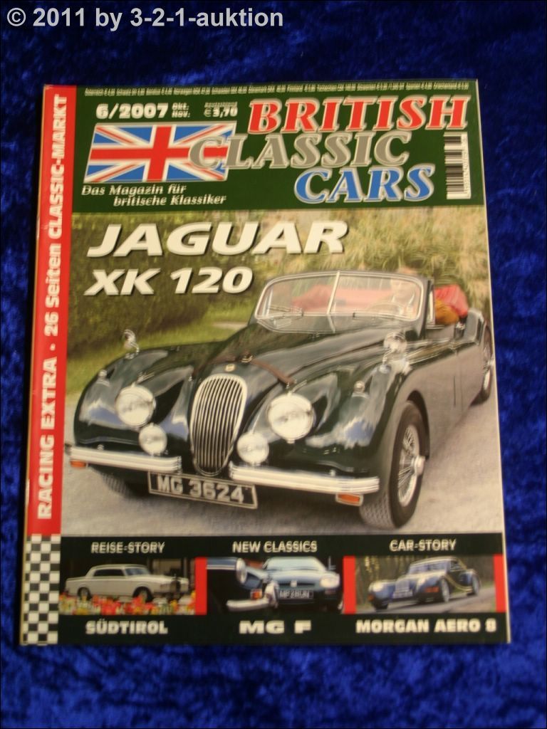 British Classic Cars 6/07 Morgan Aero 8 Jaguar Xk 120 Mgf