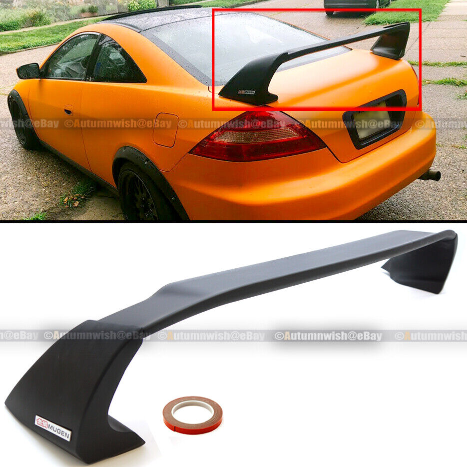 Fits 03-07 Honda Accord 2DR Coupe Unpainted Mugen Style RR Trunk Wing Spoiler