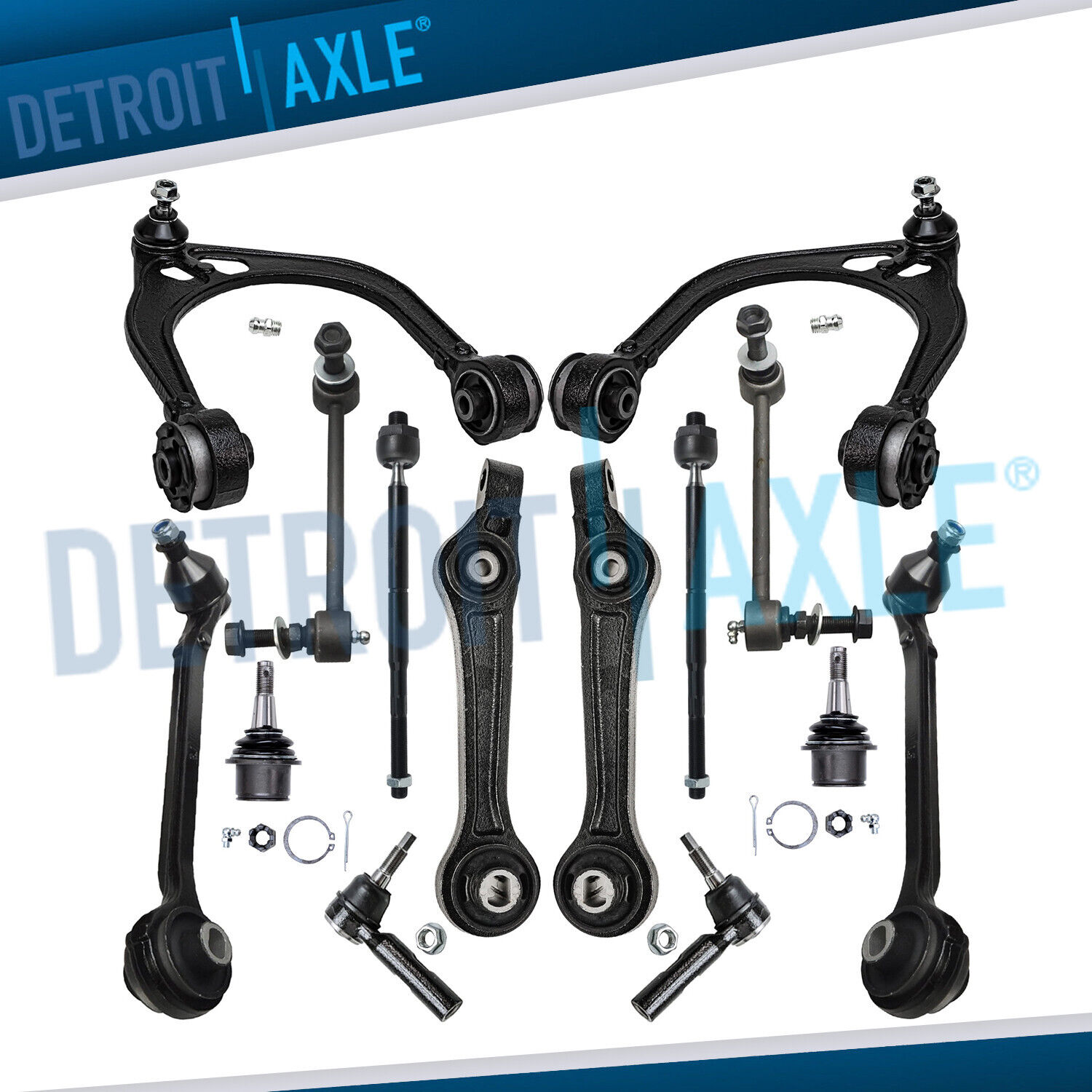 RWD Front Control Arms Tie Rods Suspension Kit for 2005-2010 300 Charger Magnum