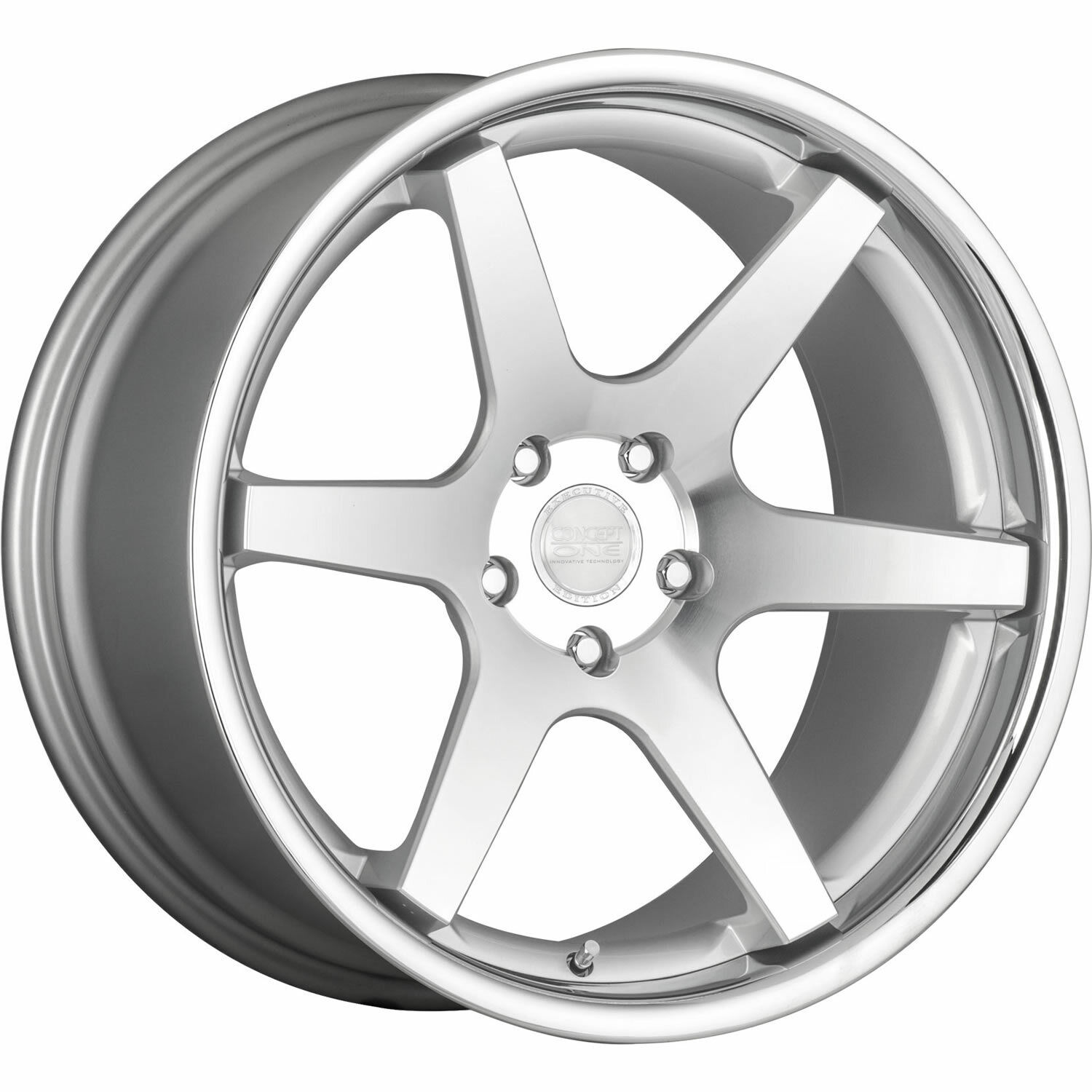 22x9.5 Concept One CS6.0 6x135 35 Silver Machined Wheels Rims Set(4)