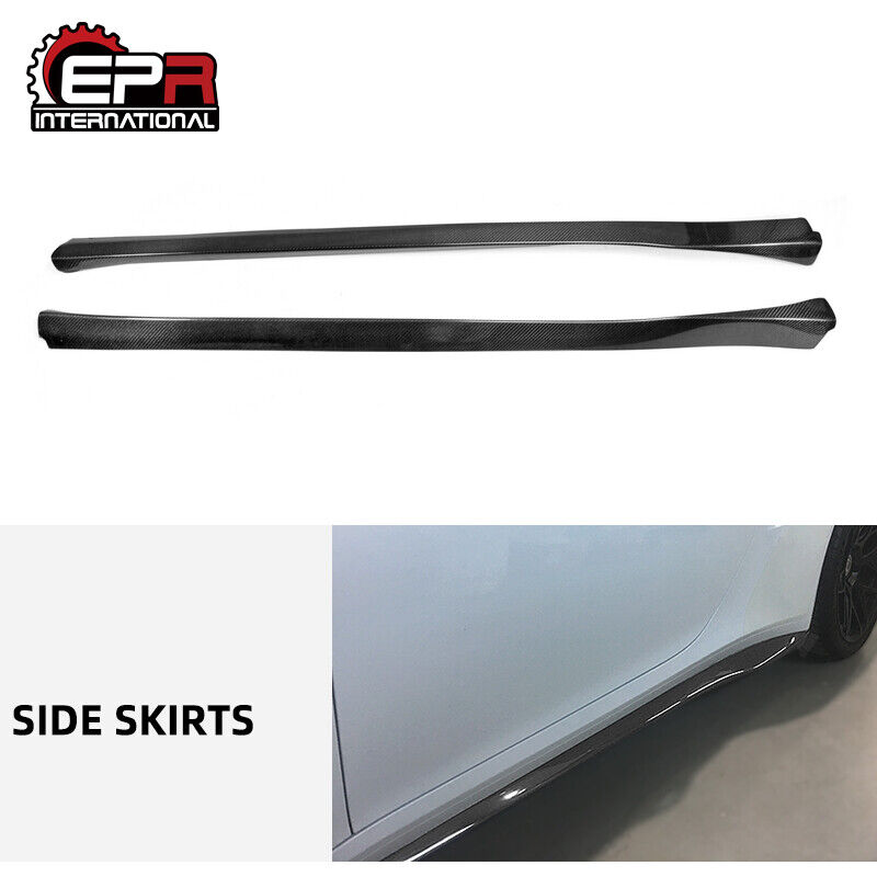 For Porsche 911 991 Turbo-S SP-Style Carbon Fiber Side Skirt Extension 2Pcs