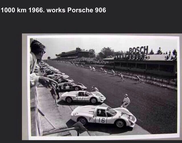 1000km 1966 Works Porsche 906 Rare Car Poster Own It