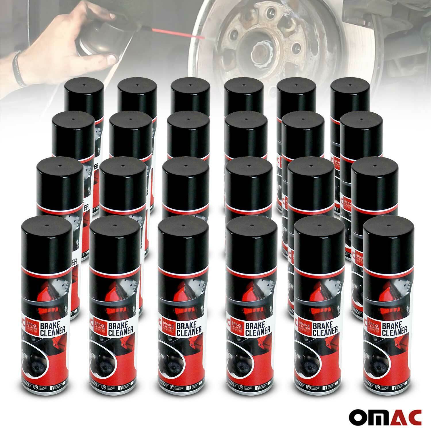 OMAC Brake Caliper Cleaner Spray ABS Disc Cleaner Easy & Quick 17 Oz 24 Pcs