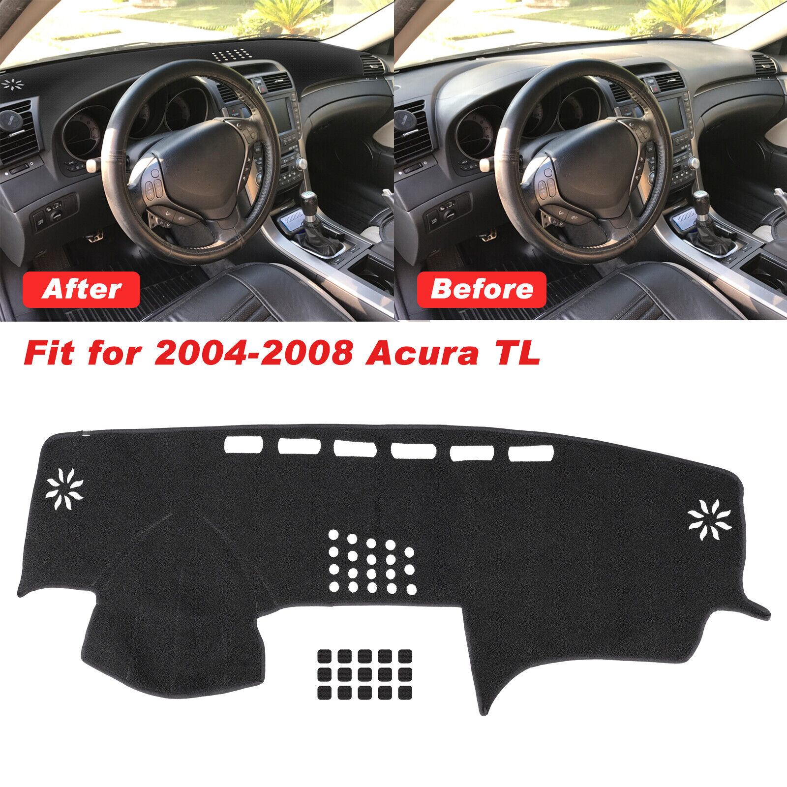 for Acura TL 2004 2005 2006 2007 2008 Car Dash Cover Dash Mat Board Pad Carpet