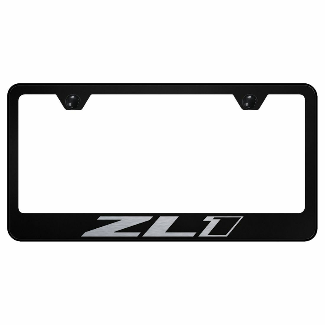 Camaro ZL1 Black Stainless Steel License Plate Frame