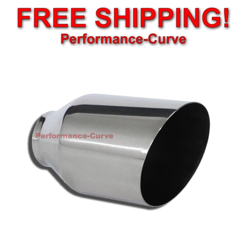 Stainless Steel Exhaust Tip Round Slant 2.25\