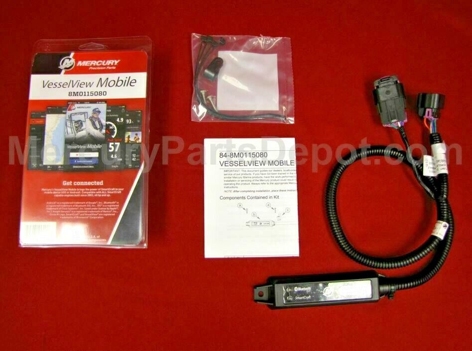 New Mercury OEM Vessel View Mobile Kit 8M0157078 / 8M0115080 - iOS or Android
