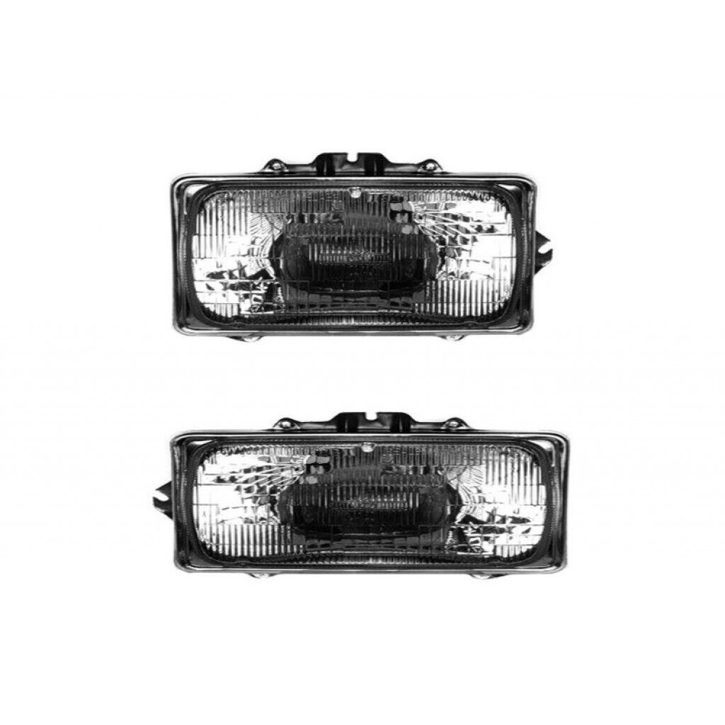 Fits 1992-2002 Ford E-150 Econoline Headlight Assembly Pair