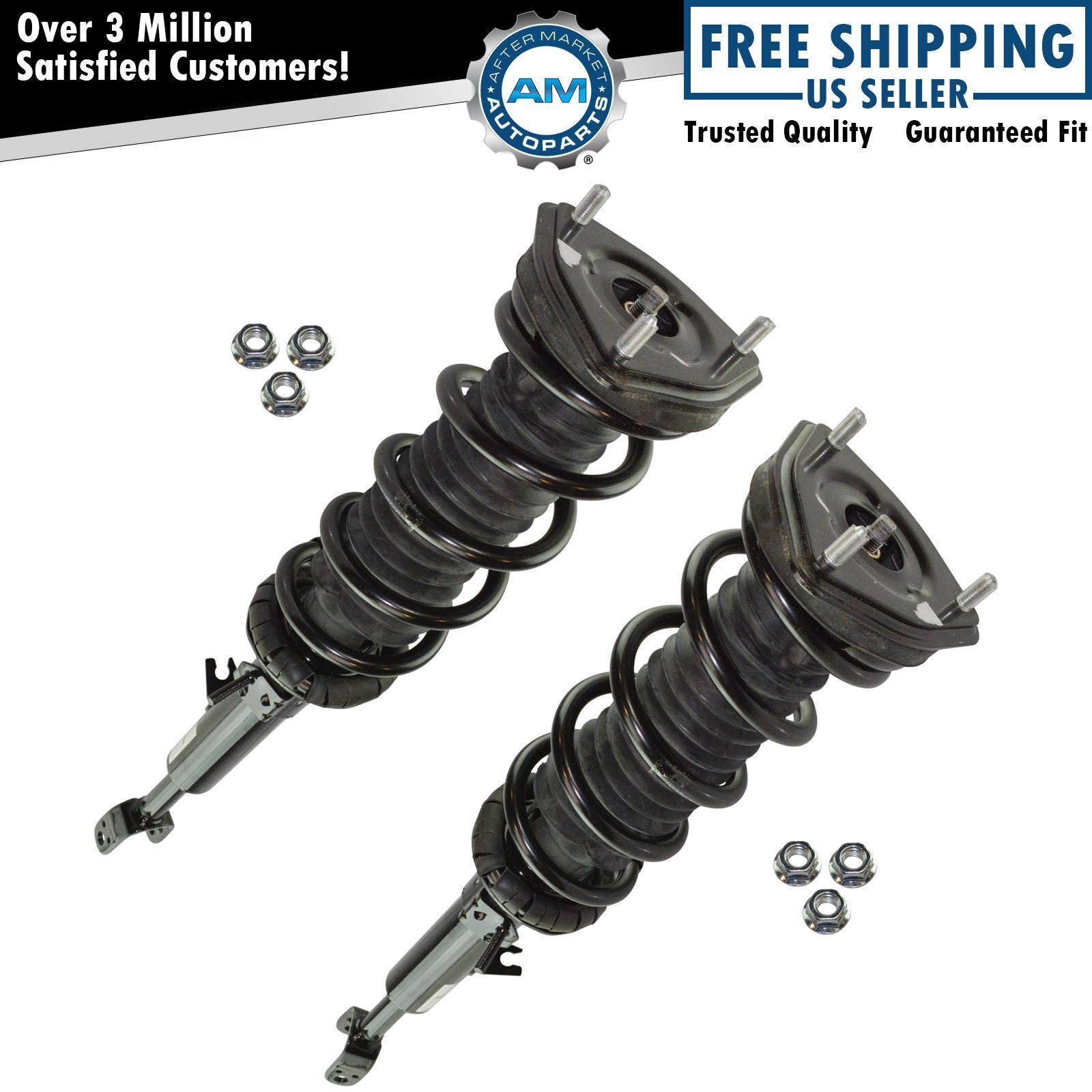 Front Loaded Quick Complete Shock Strut LH RH Pair 2pc for G35 Coupe 350Z RWD