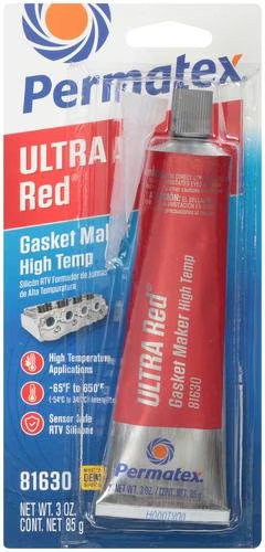 Permatex Ultra Red RTV Gasket Maker OEM Specified 3 oz Tube 81630 High Temp