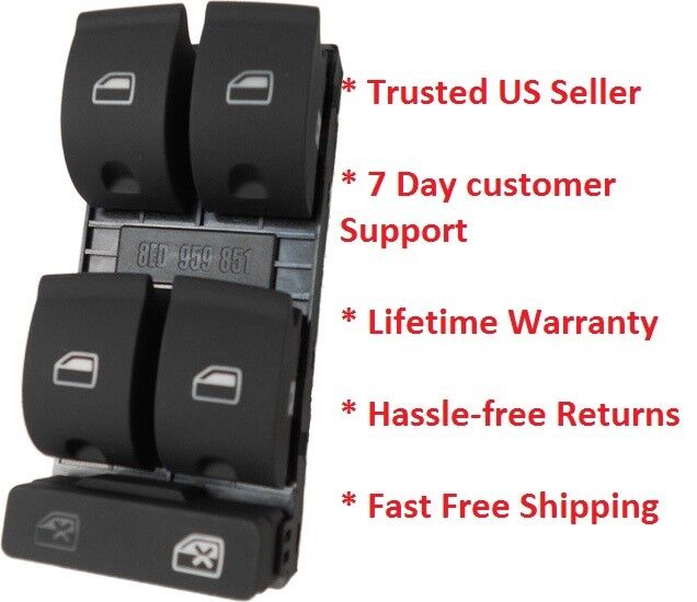 Master Power Window Door Switch for 2002-2008 Audi A4 RS4 S4 Sedan NEW