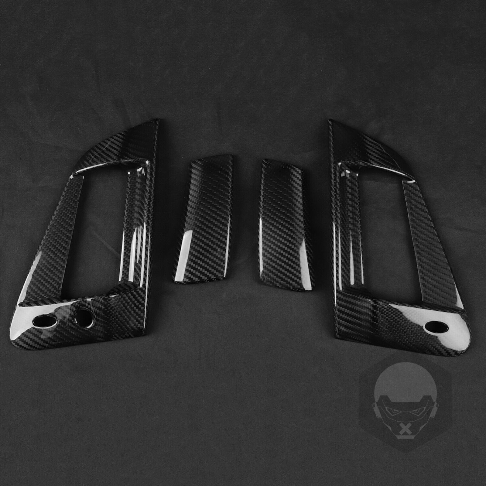 Real Dry Carbon Fiber Exterior Door Handle Cover For Nissan 370Z Z34 EVO-R 09-21