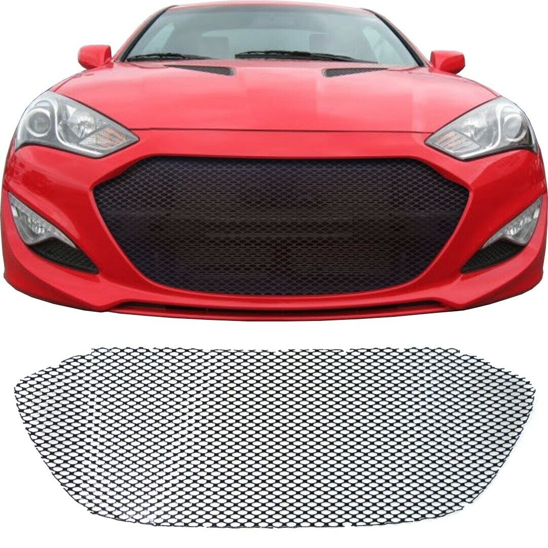 CCG GLOSS BLACK PERF GT MESH GRILL FOR 2013 - 2016 HYUNDAI GENESIS COUPE GRILLE
