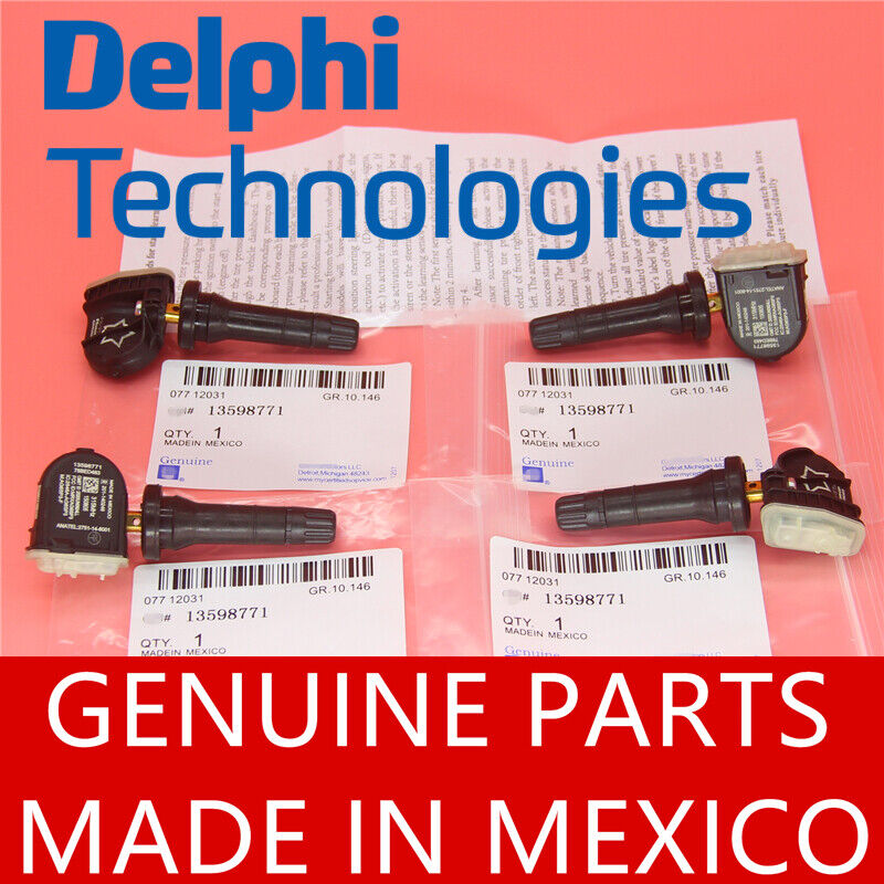 4PCS New TPMS Tire Pressure Sensors 13586335 fit Buick Chevrolet GMC