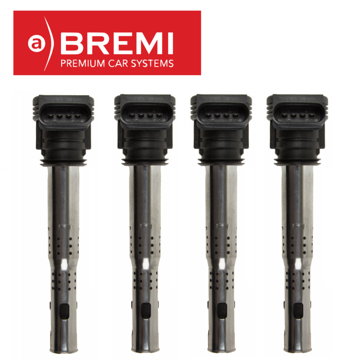 Ignition Coil 4pcs OEM Bremi for Audi A3 A4 A5 A6 Q5 R8 RS4 RS5 TT allroad