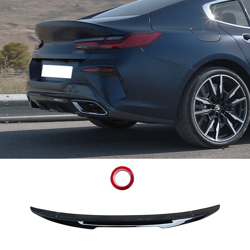 Rear Trunk Spoiler Wing Fit 2020-2024 BMW G16 8 Series 4D Gran Coupe Gloss Black