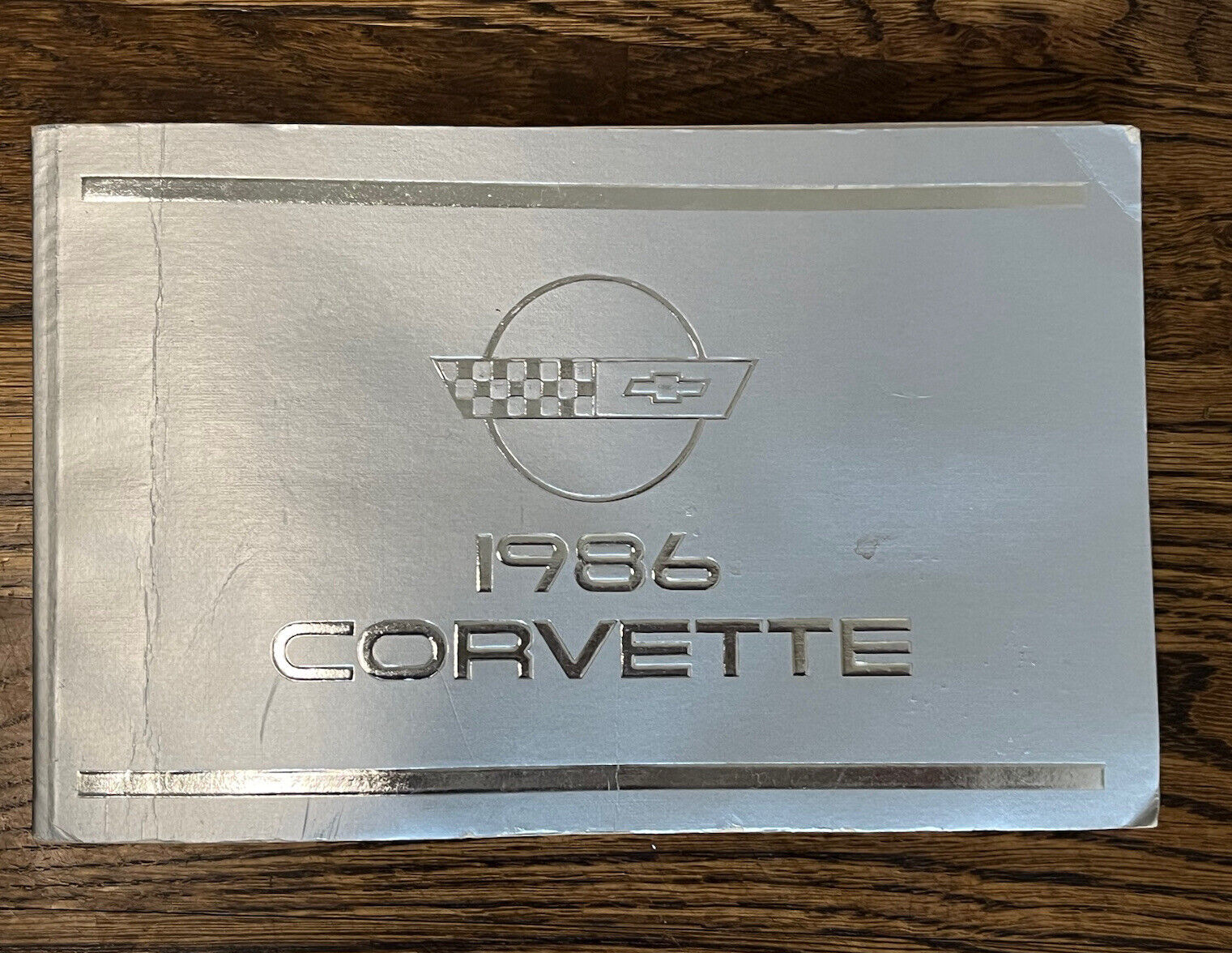 1986 ORIGINAL vintage Corvette Complete Silver Owner’s Manual Part #14102754D