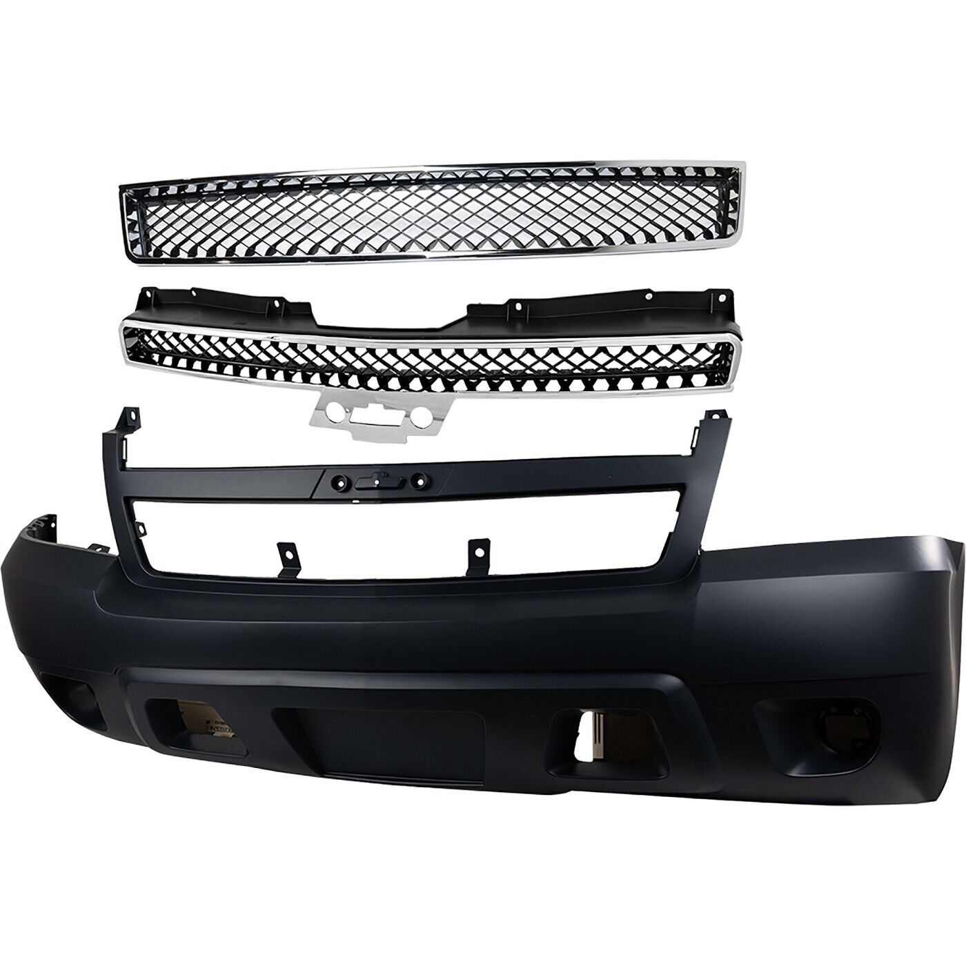 Front Bumper Cover Kit For 2007-2014 Chevrolet Tahoe Fits Suburban 1500