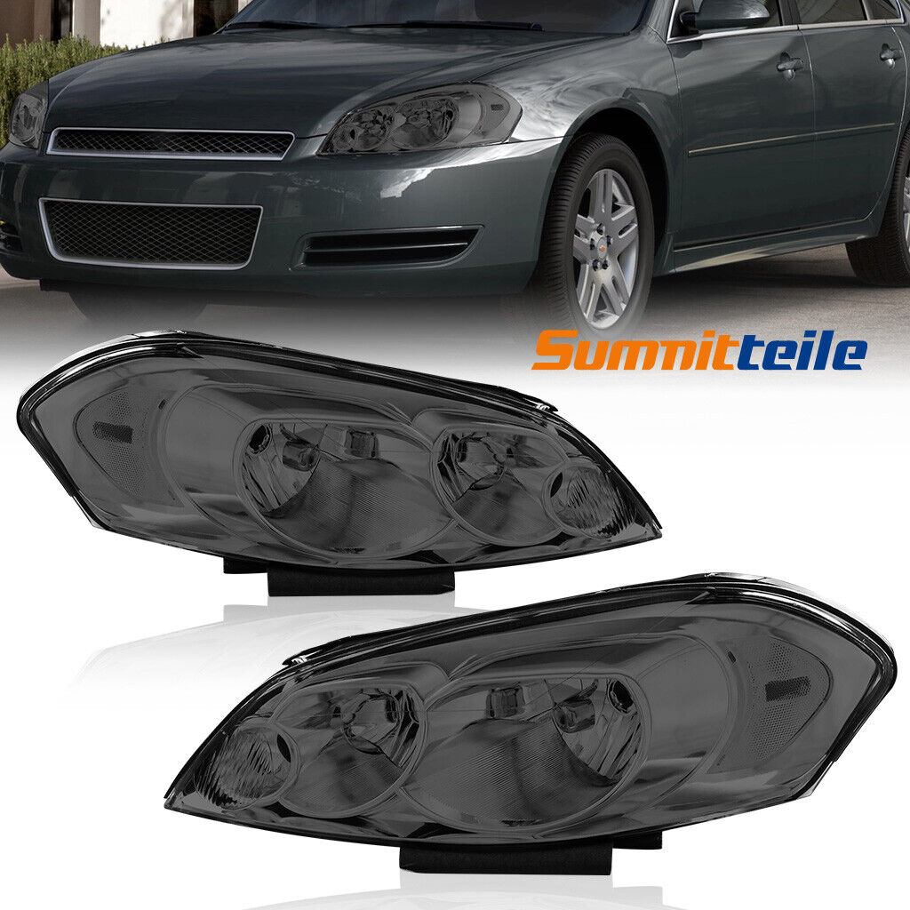 2PCS Front Lamp Headlights Assembly For 06-13 Chevy Impala 06-07 Monte Carlo