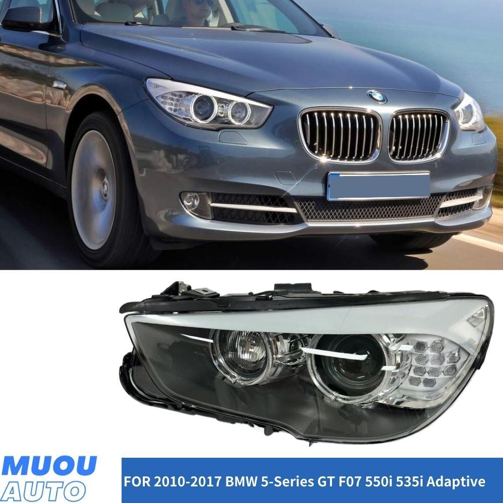 FOR 2010-2017 BMW 5 Series GT F07 550i 535i HEADLIGHT XENON LH DRIVER SIDE