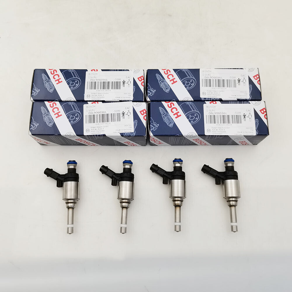 4Pcs Fuel Injector 06L906036L Fits For VW Golf R Audi TTS S3 Bosch 2.0T