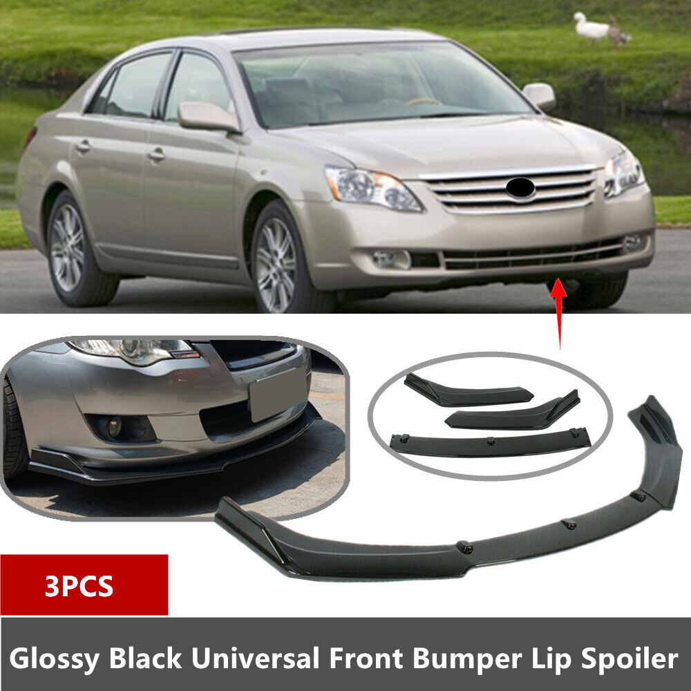 Add-on Universal Fit For 2005-10 Toyota Avalon Front Bumper Lip Spoiler Splitter