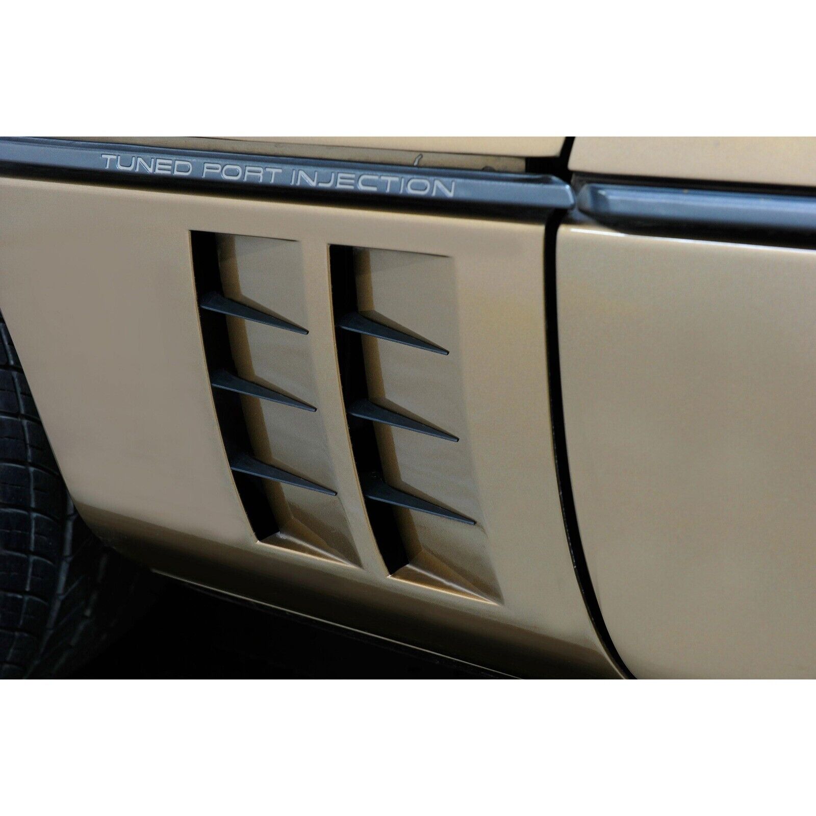 12pc Black Side Fender Vent Spears for 1984-90 C4 Corvette Conv / ZR1 Hatchback