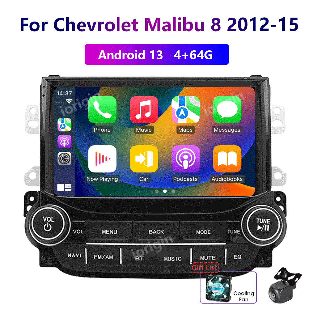 Wireless Carplay For Chevrolet Malibu 2012-2015 Android13 4-64G Car Stereo Radio