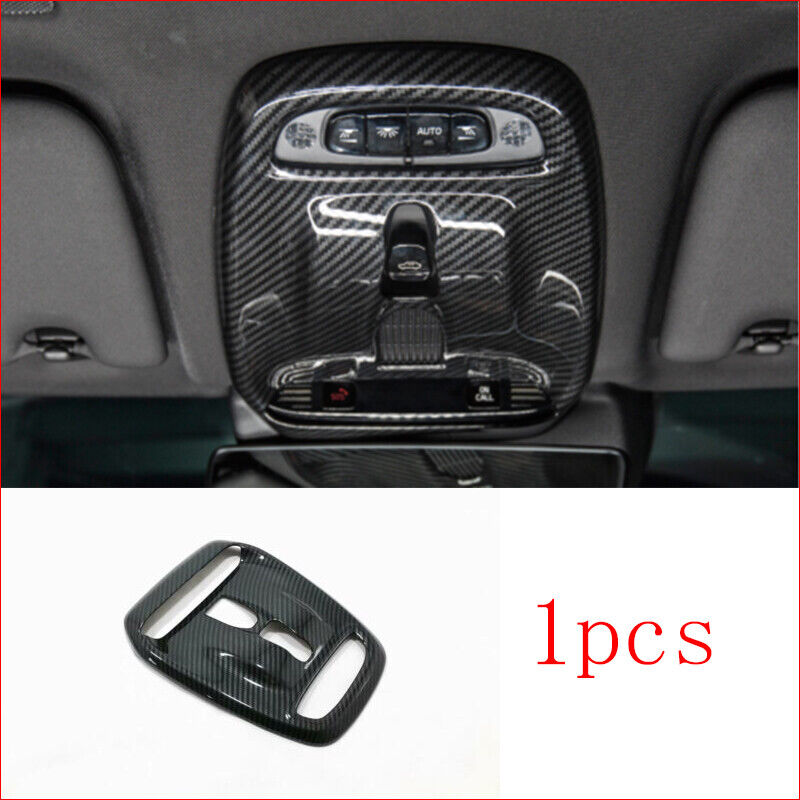 For Volvo XC90 2016-2019 Carbon fiber Front Reading Light Button Switch Cover