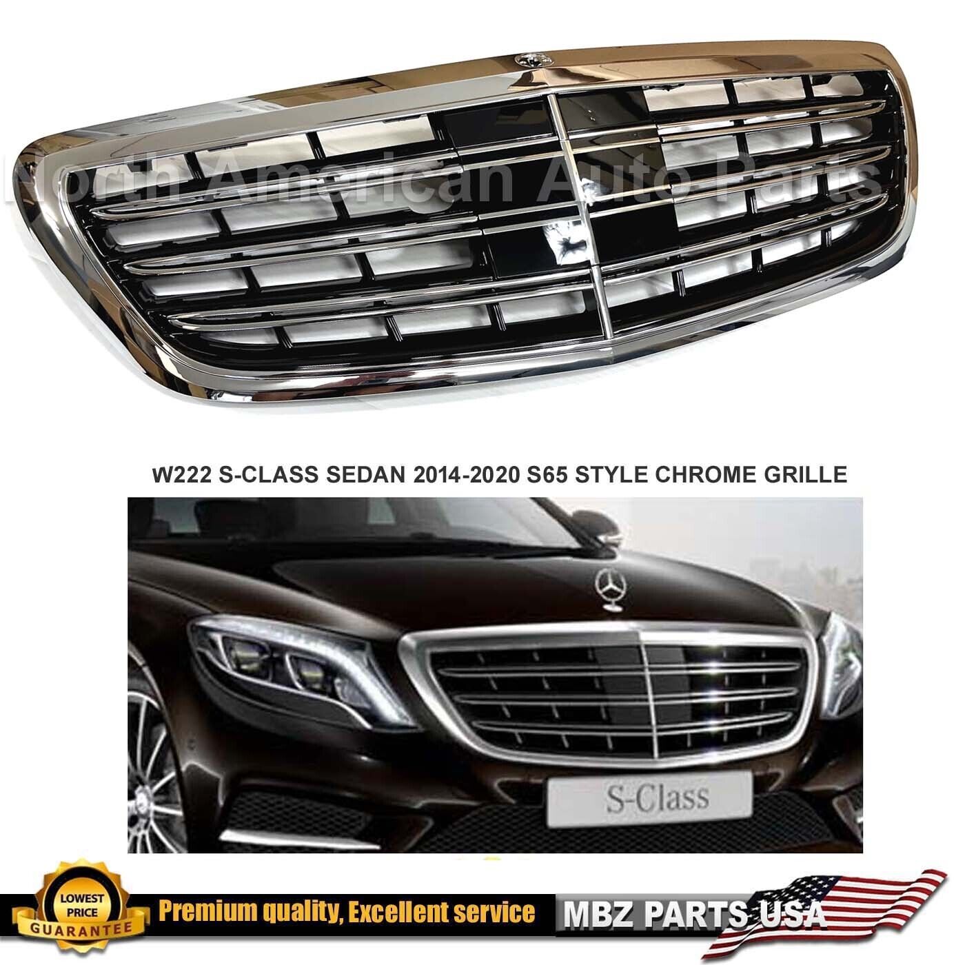 S65 Grille S-CLASS S550 S63 Chrome-Black AMG MAYBACH 2014 2015 2016 2017 2019