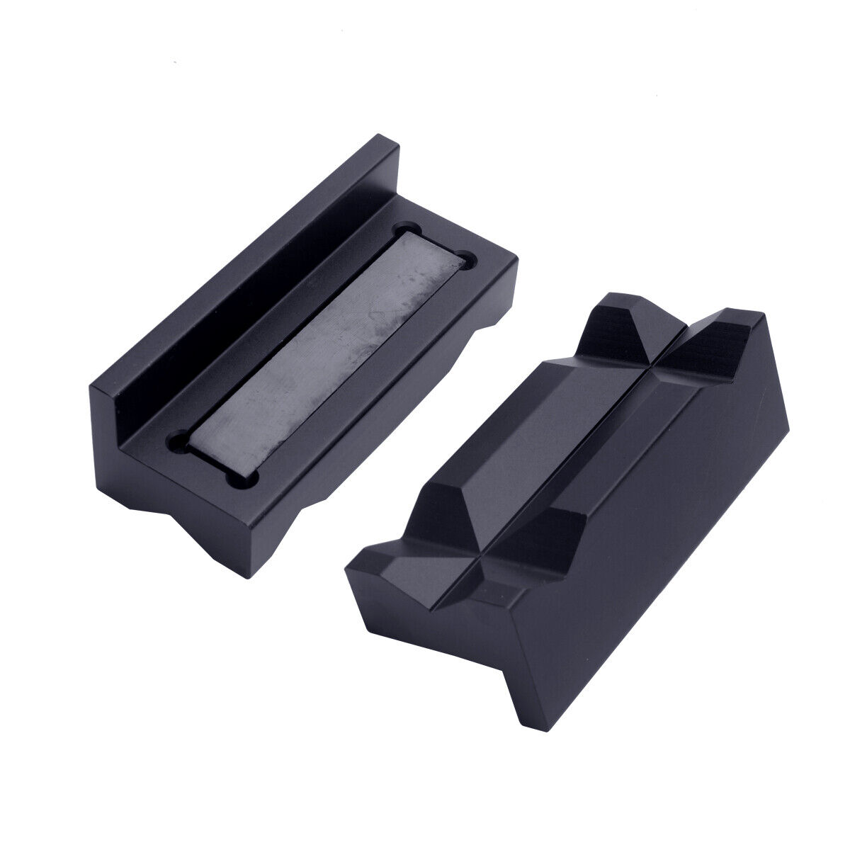 AN Fitting Magnetic Vise Jaw Protective Inserts Clamp Parts Aluminum Alloy Black