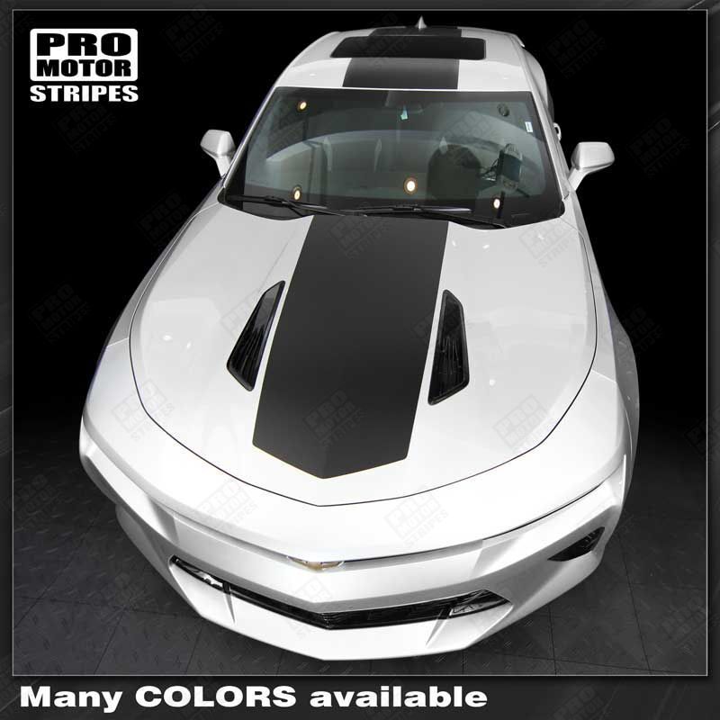 Chevrolet Camaro 2016-2023 Over The Top Stripes Hood, Roof & Rear (Choose Color)