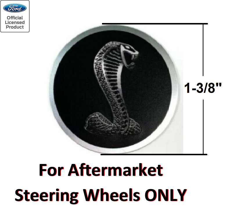 Shelby Cobra Tiffany Snake Steering Wheel Horn Button Insert Decal - 1 3/8\