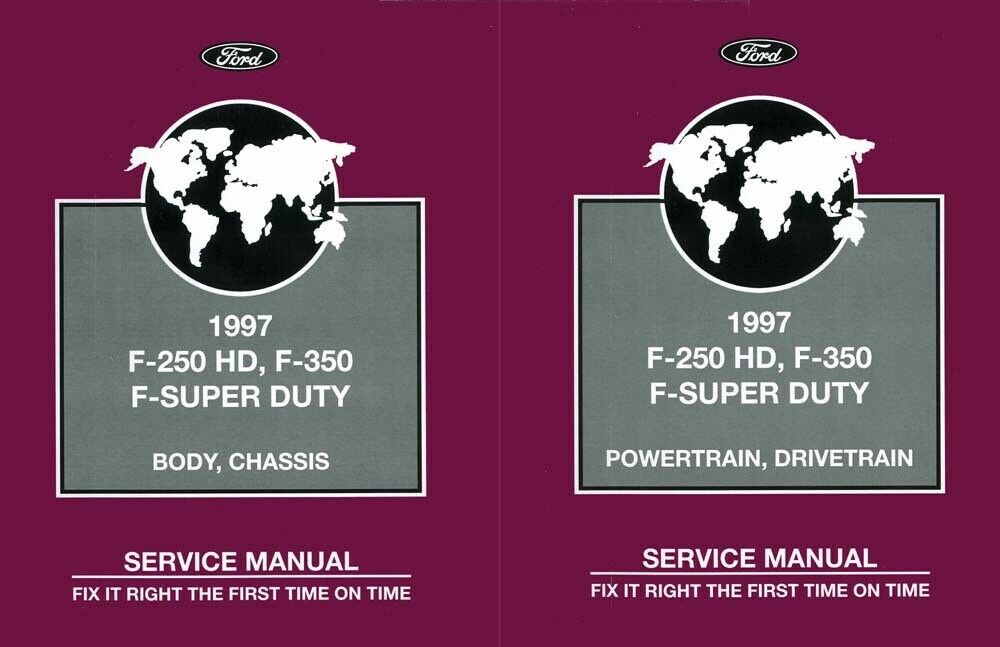 1997 Ford F250 HD F350 F-Super Duty Truck Shop Service Repair Manual Book OEM