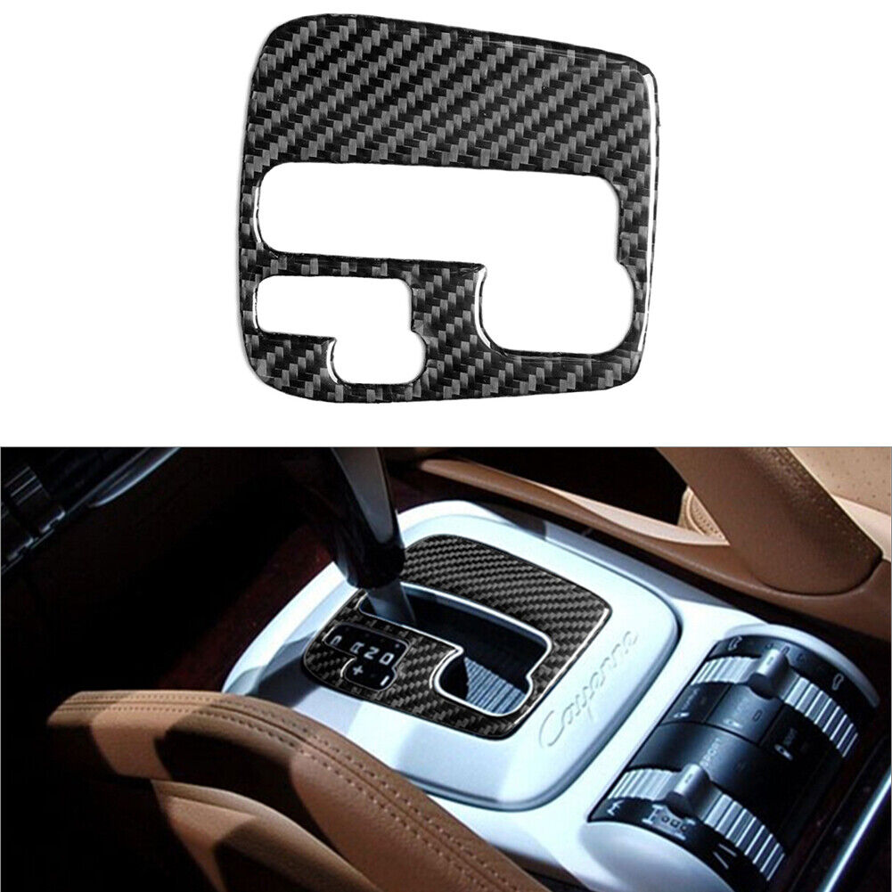 For Porsche Cayenne Sport 2003-2010 Carbon Fiber AT Gear Shift Panel Cover Trim