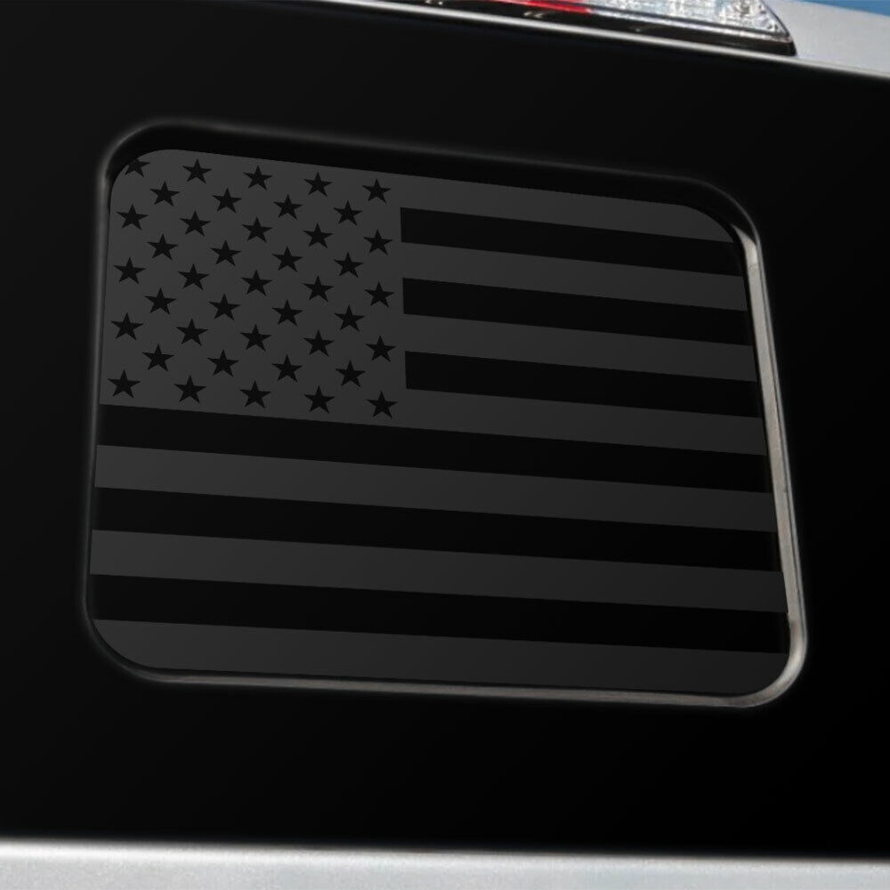BocaDecals 2015-2023 Ford F150 F250 F350 Rear Middle Window American Flag Decal