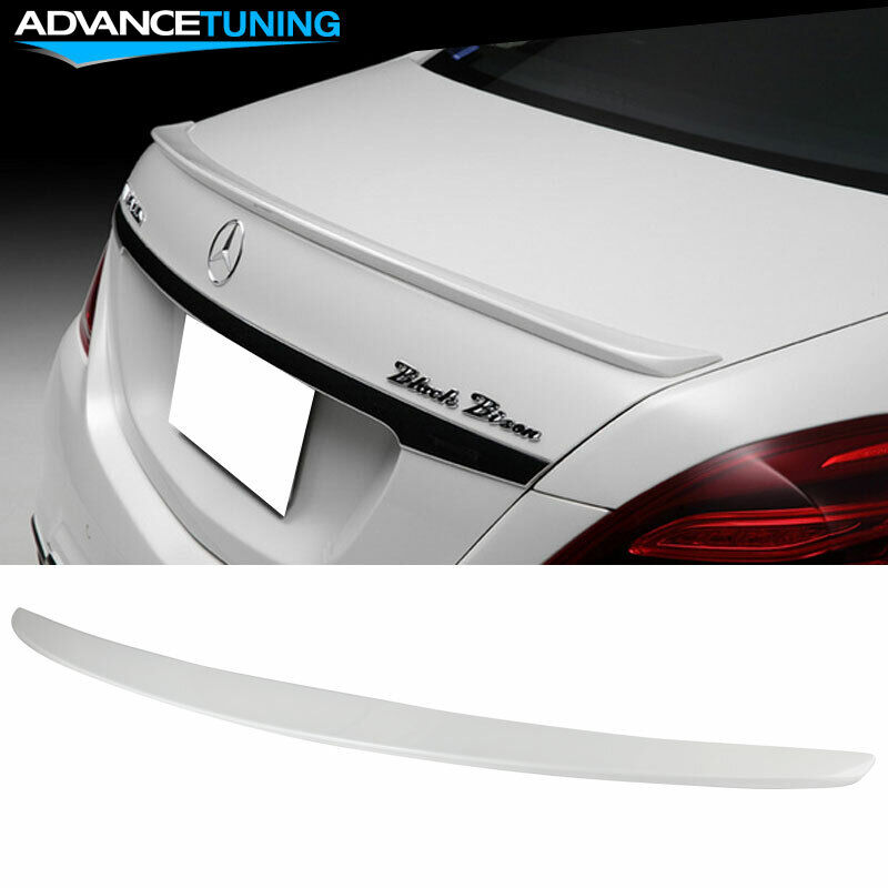 Fit 14-20 W222 S Class Factory Trunk Spoiler Painted 799 Diamond White Pearl