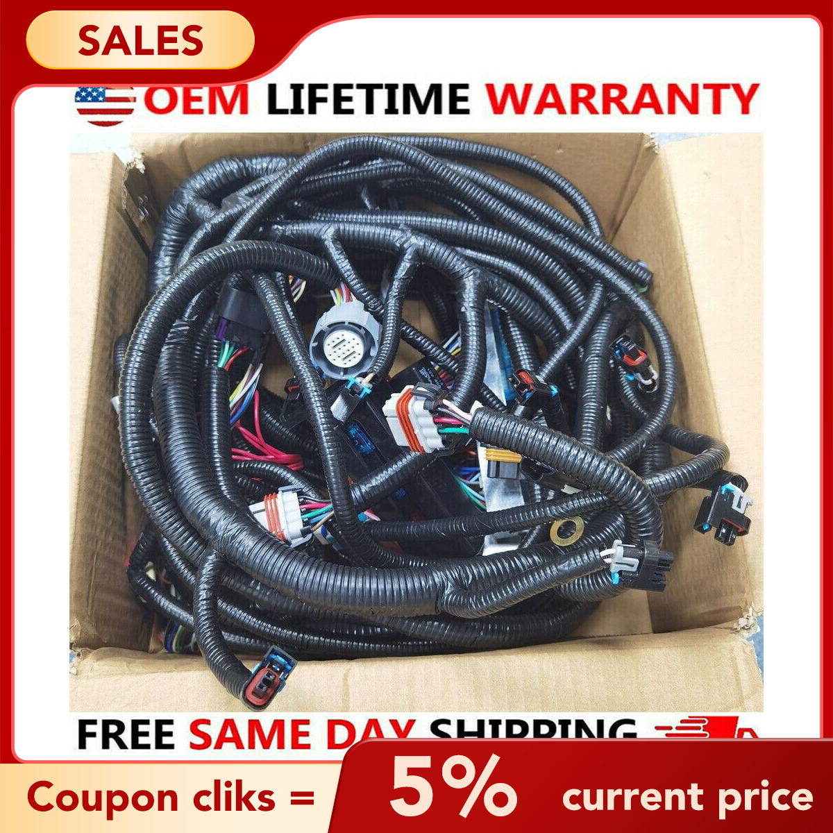 03-07 LS Vortec Stand alone Wire Harness Drive by wire 4L60E 4.8 5.3 6.0 DBW US