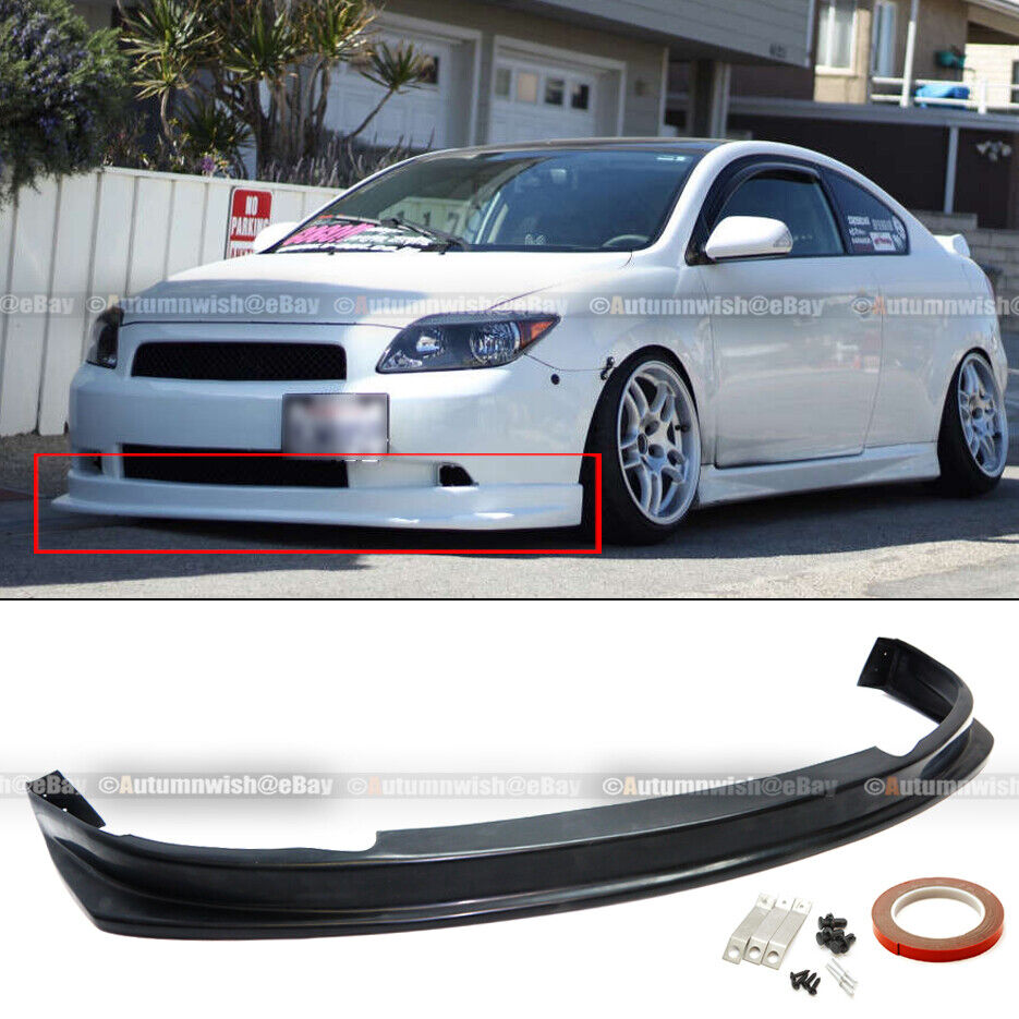For 04 05-10 tC Urethane JDM Style PU Front Bumper Lip Spoiler Body Kit Add On